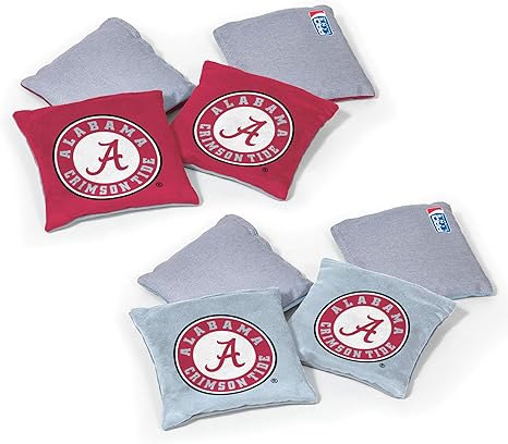 NCAA College Dual Sided Bean Bags for Cornhole Set - 8 Count