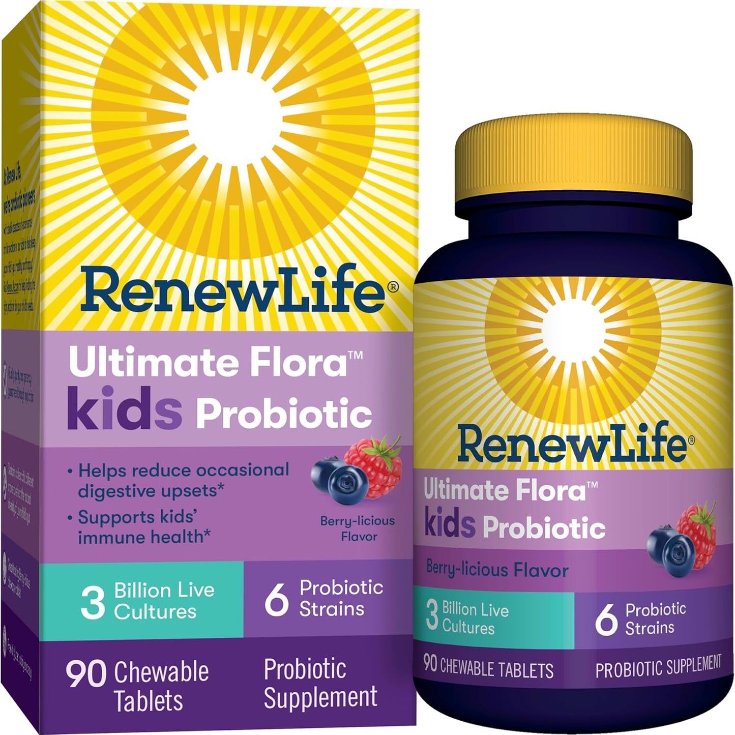 Renew Life Kids Probiotic Chewables for Digestive Health