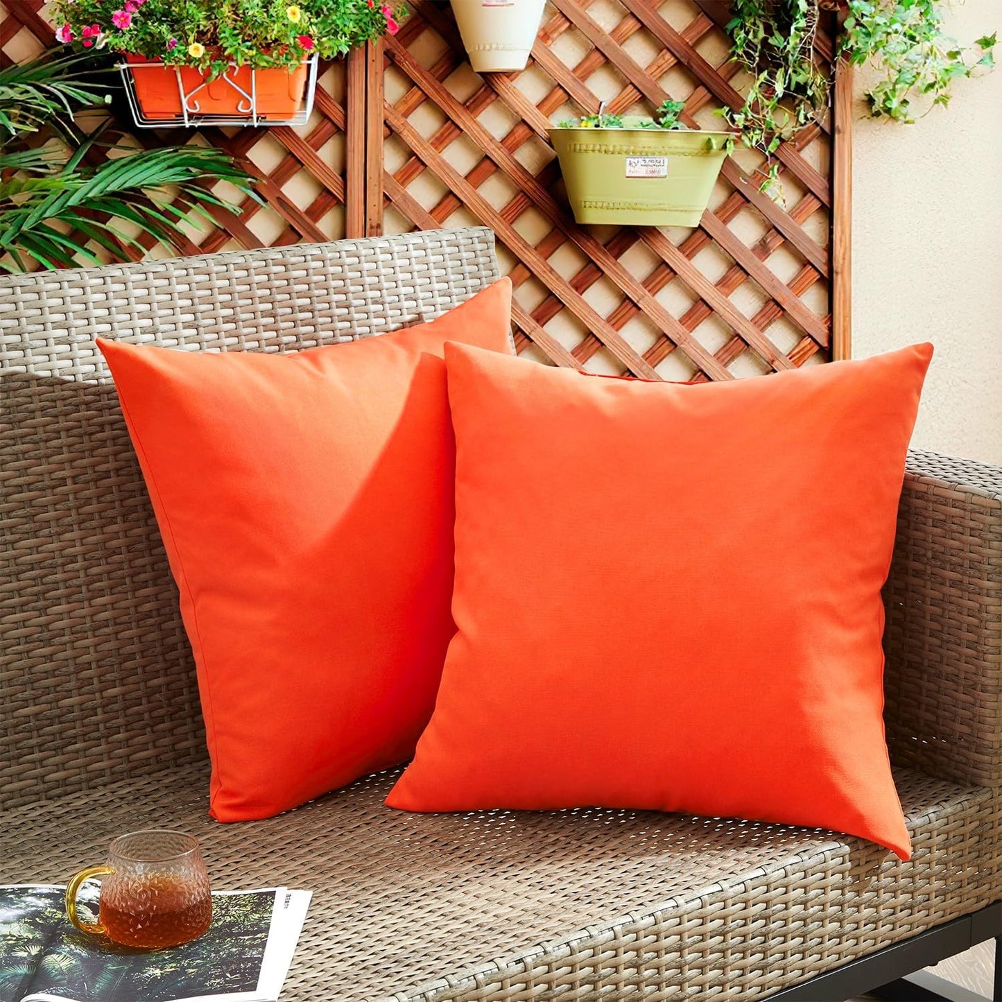 Outdoor Waterproof Throw Pillows for Garden and Patio Use