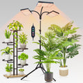 3-Head Grow Light with Stand 75W - Full Spectrum LED for Indoor Plants