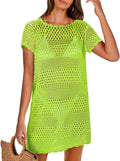 ANRABESS Swimsuit Cover Up Crochet Mesh Beach Dress - Versatile Summer