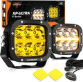 Auxbeam XP-Ultra 5 in Cube Offroad Lights - Amber DRL Accent