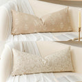 Farmhouse Decorative Throw Pillow Cover 14x36 - Cream Floral Lumbar