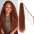 8 Packs Goddess Faux Locs Crochet Hair for Black Women - 24 in Boho