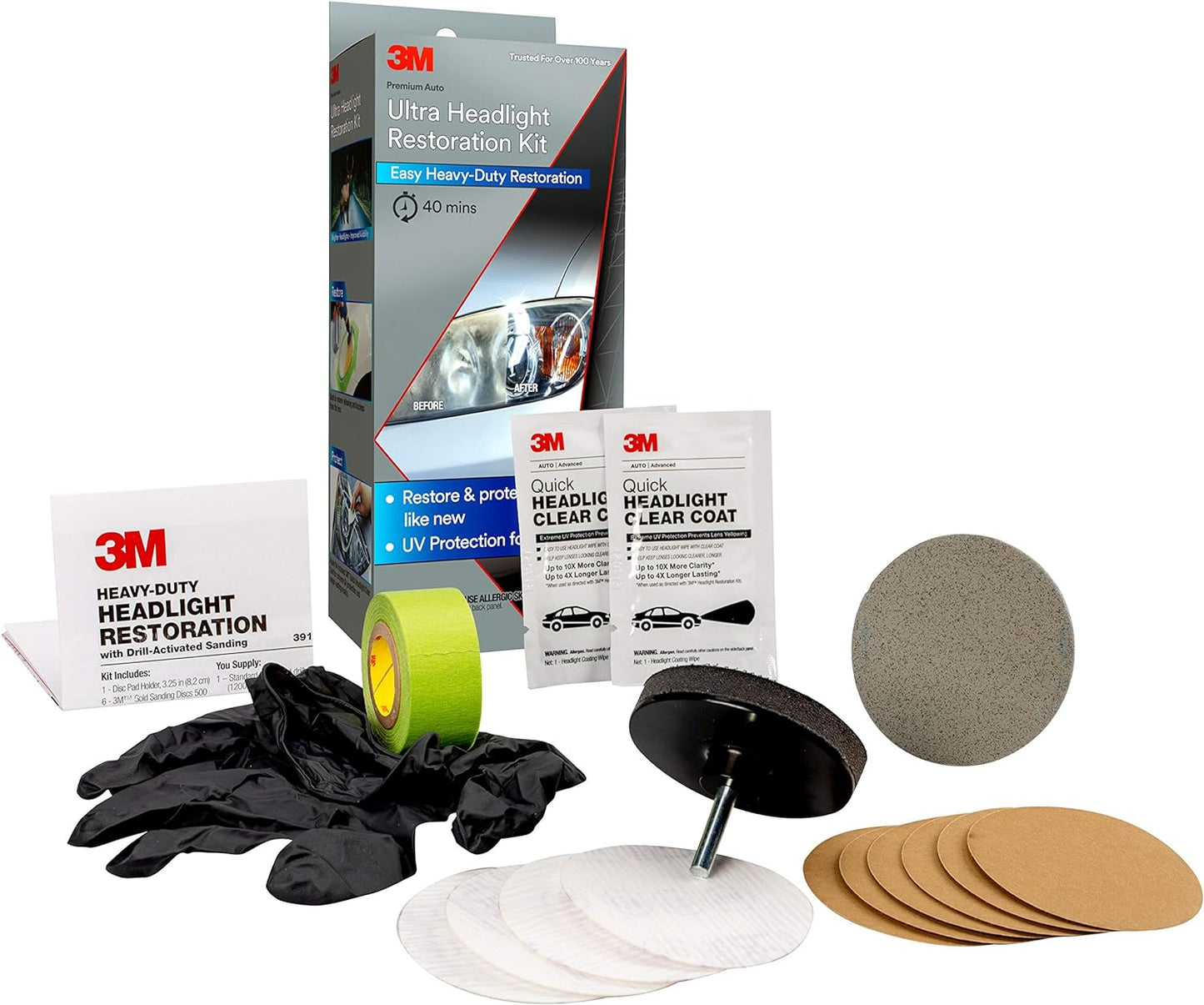 3M Ultra Headlight Restoration Kit - Easy Restoration