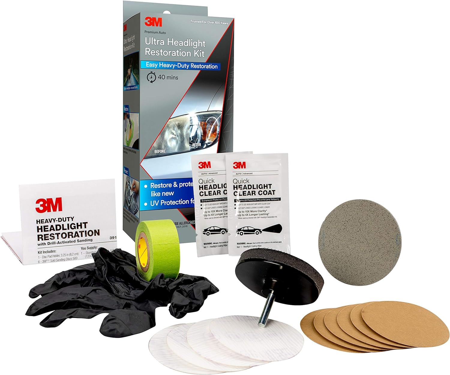3M Ultra Headlight Restoration Kit - Easy Restoration