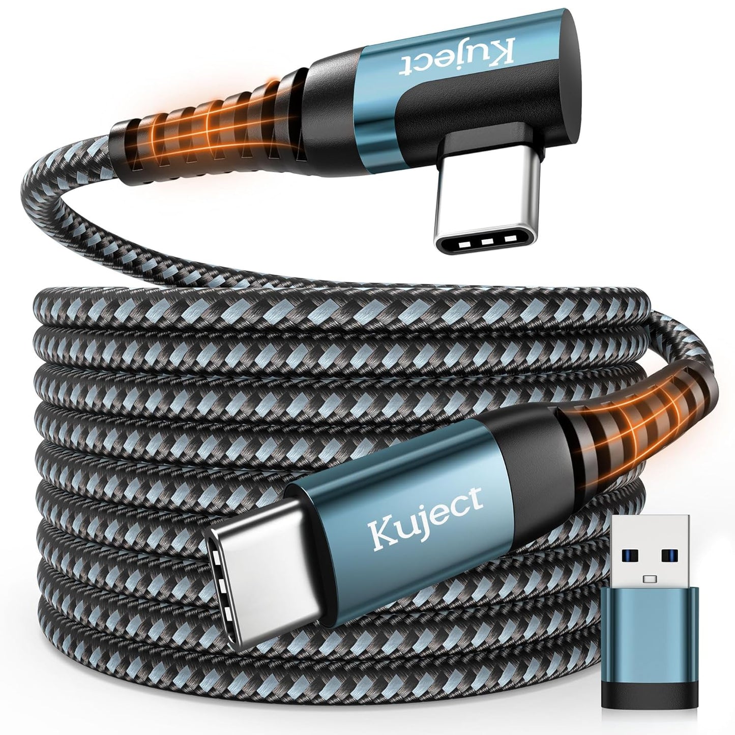 Kuject Link Cable 20FT for Quest 3, 2, Pro, and Pico 4 Gaming