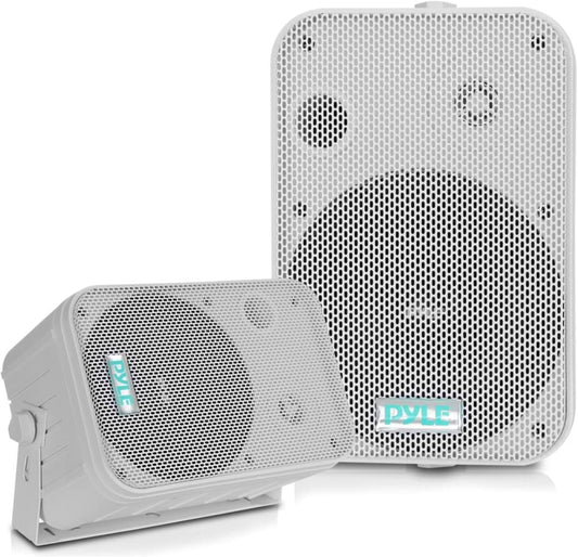 Pyle Weatherproof Speaker System - 500W Power - Universal Mount