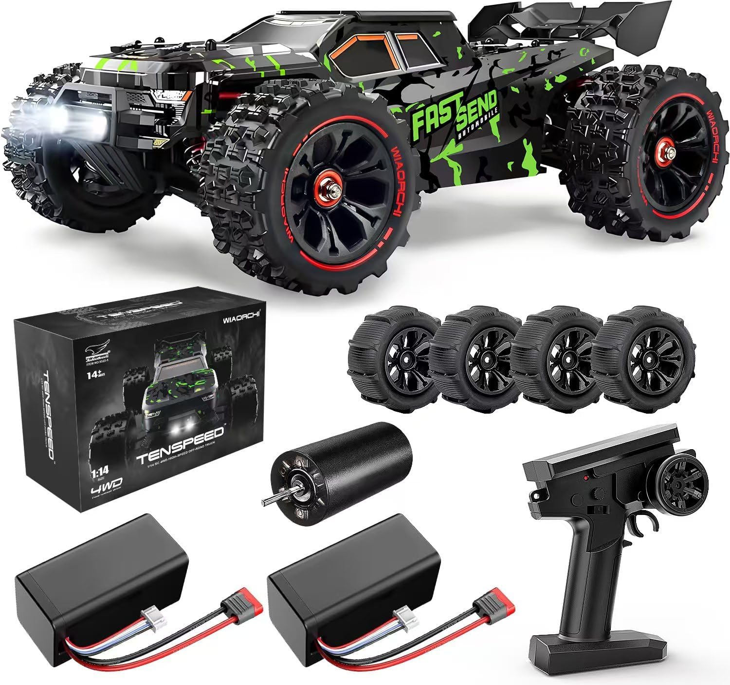 TENSSENX 1/14 Scale RC Cars: Extreme Speed & All-Terrain Fun