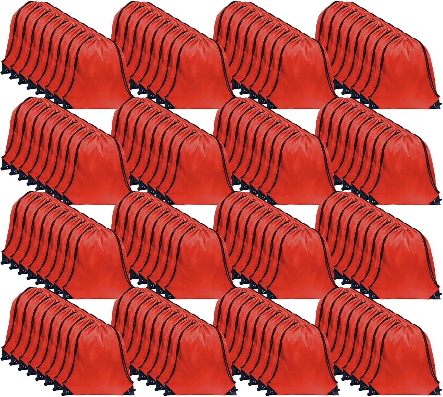 GoodtoU Drawstring Backpack for Sports and Travel - Red 128Pcs