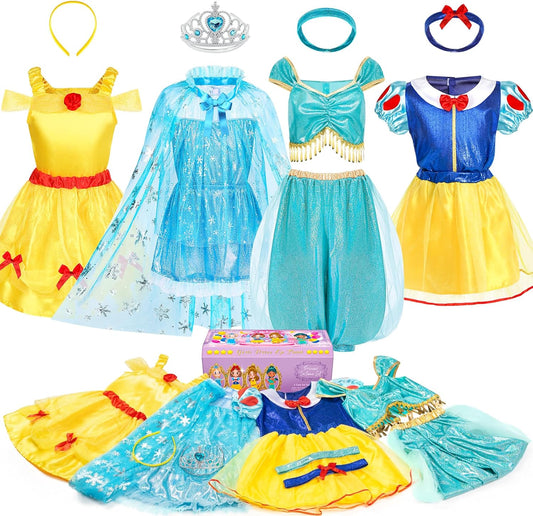 Princess Dress Up for Girls Toddler Costume Set for Fun Play