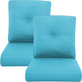 Outdoor Wicker Chair Cushions 2 Pack - Thick Water-Resistant