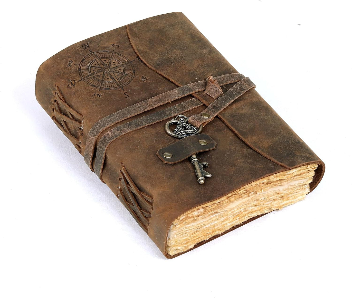 cuero Compass Vintage Leather Journal for Creative Minds