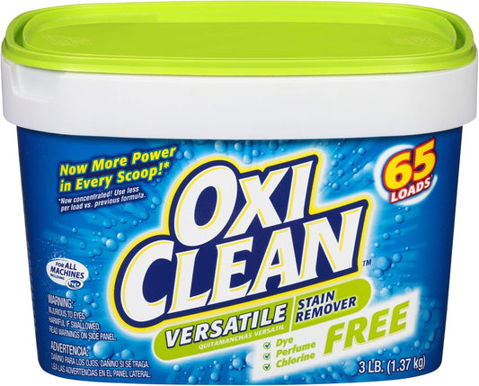 OxiClean Versatile Stain Remover Free, 3 lbs, Pack of 4 Review