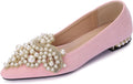 Flats for Women Bling Rhinestone Pointed Flat Shoes