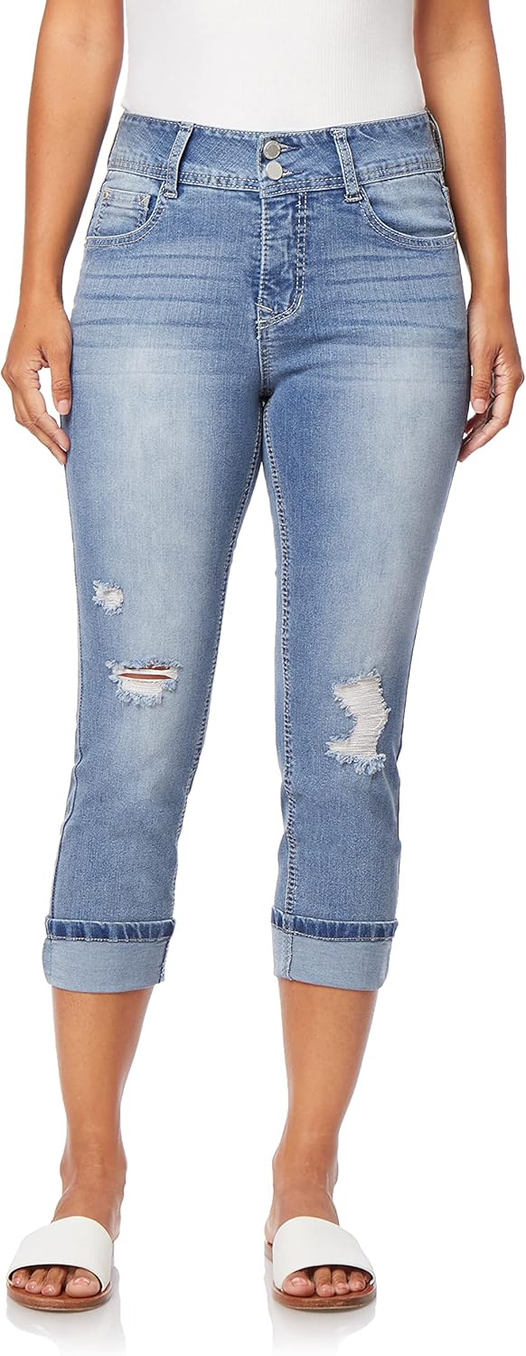 Angels Forever Young Curvy Crop Jeans for Women - Stylish Fit