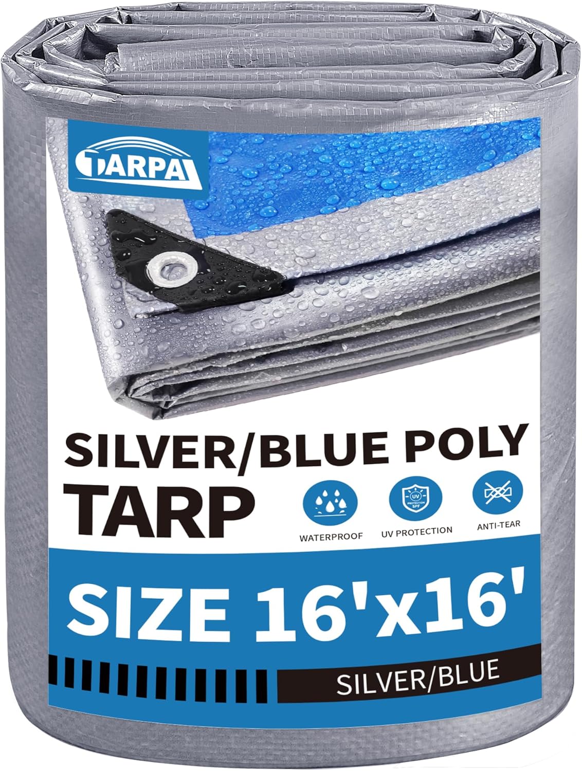 Durable 16x16 Feet Waterproof Tarp for All Outdoor Needs