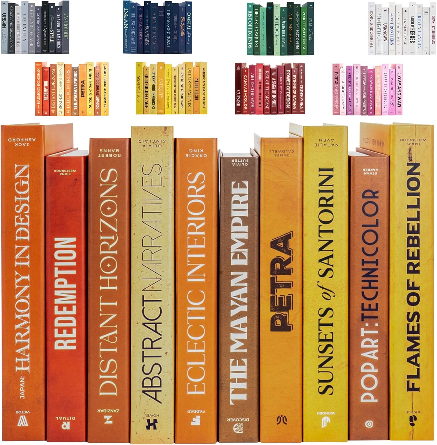Decorative Books Set with Hidden Storage for Home Staging