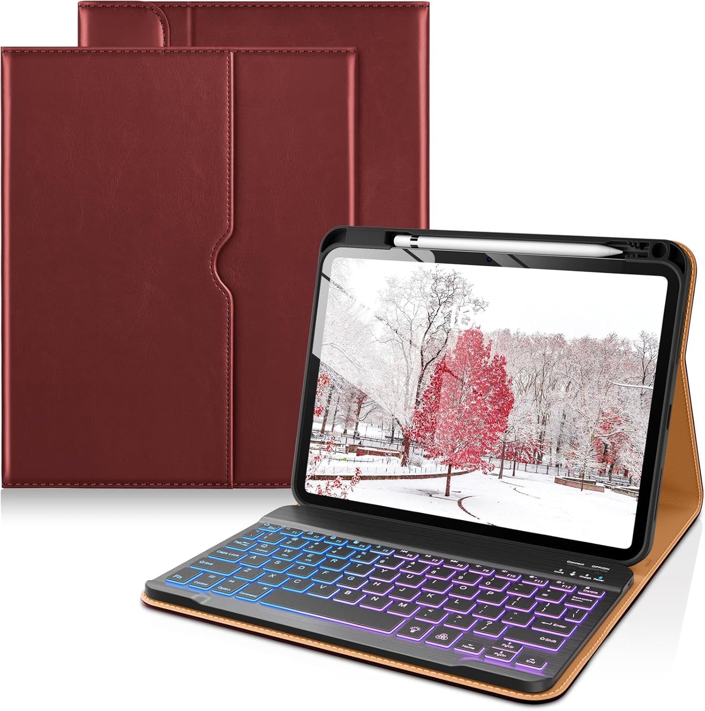 DTTO iPad 11th & 10th Gen Case with Wireless Keyboard & Holder