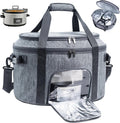 Double-Layer Slow Cooker Carrying Bag for 6-8 Quart Slow Cookers