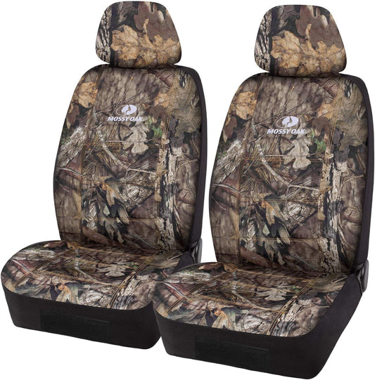 Mossy Oak Front Camo Seat Covers - Premium Rip-Stop Fabric
