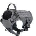 ICEFANG Tactical Dog Harness Small - Durable No-Pull MOLLE Vest