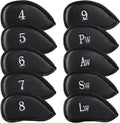 Premium Leather Golf Club Covers - Double-Sided Embroidered Iron