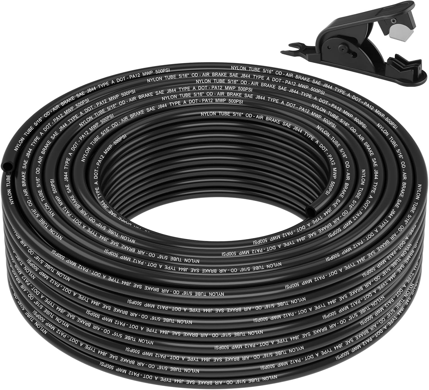 100FT 5/16 DOT Air Line for Pneumatic Tubing and Brake Systems
