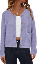 Women Knit Cardigan Sweater - Soft Chunky Open Front Jacket Women's