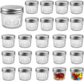 4 oz Glass Mason Jars for Storage and Crafting - 24-Pack
