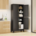 75 in H Tall Kitchen Pantry Cabinet with Doors and Adjustable Shelves