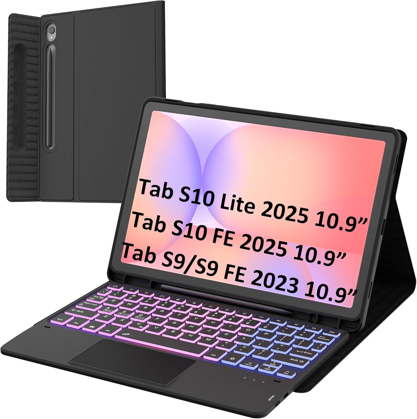 Samsung Galaxy Tab S10 Lite/S10 FE/S9 FE Keyboard Case with Trackpad