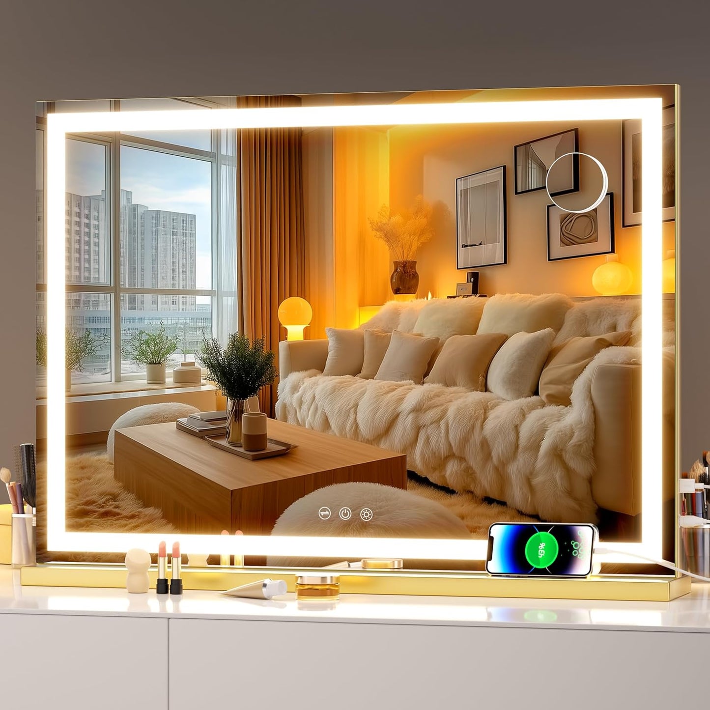 Hasipu Vanity Mirror with Lights for Perfect Makeup Application