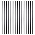 36 Inches Classic Hollow Round Aluminum Deck Balusters - Matte Black