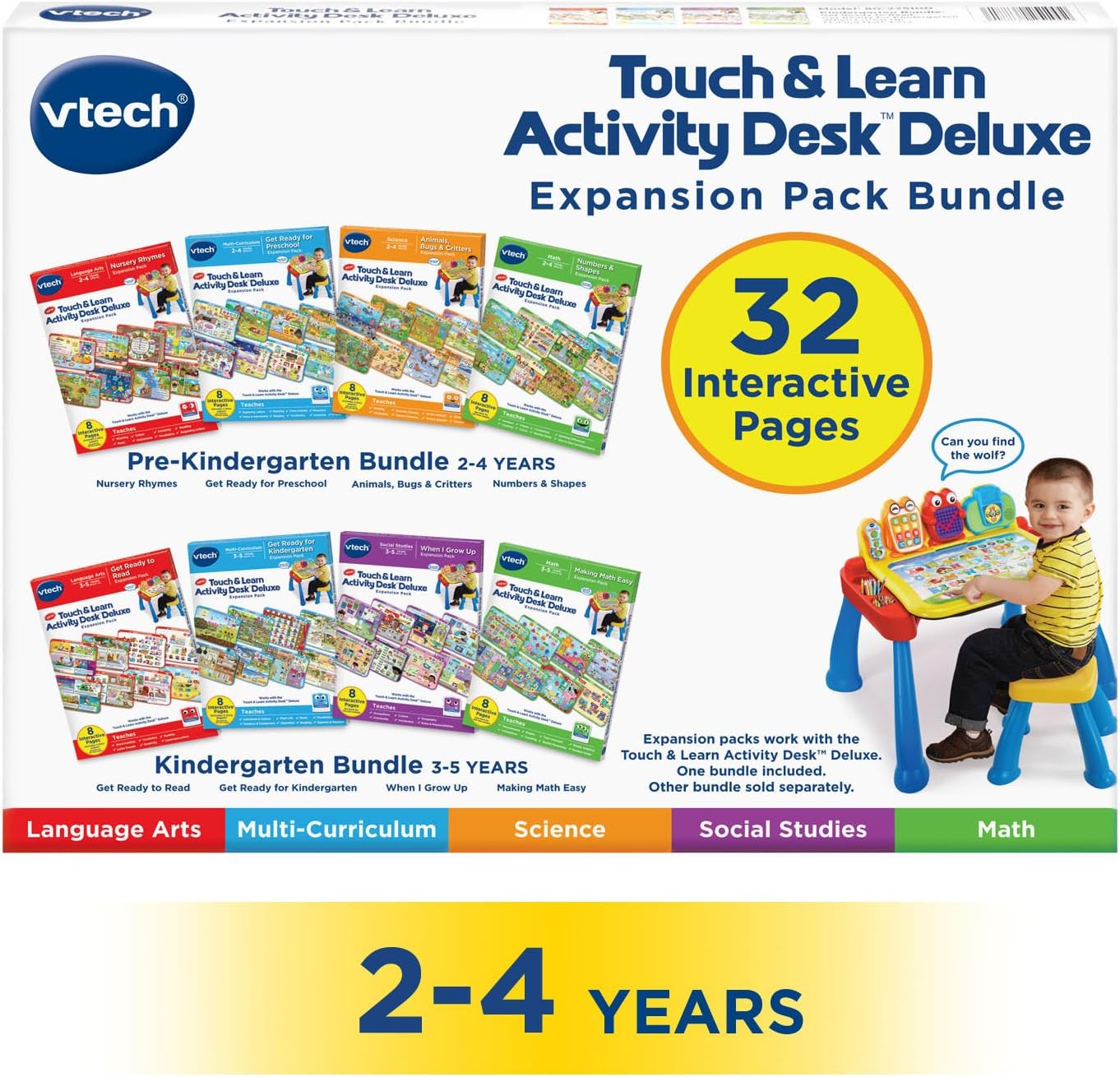 VTech Touch and Learn Activity Desk Deluxe 4-in-1 Expansion Pack