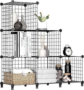 FUNLAX Wire Cube Storage Organizer for Versatile Home Use