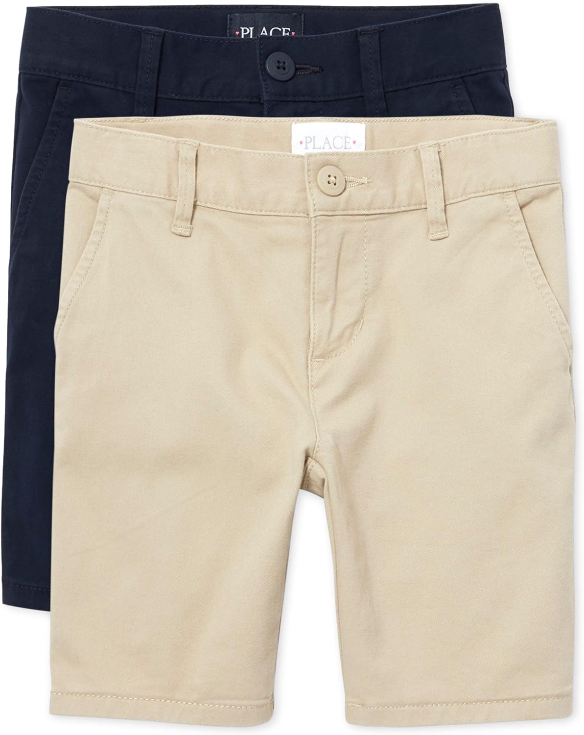 Chino Shorts for Girls - Stylish and Comfortable 2-Pack