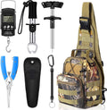 Hungdao 7 Pcs Fishing Tool Kit Fishing Backpack Kit - Compact Gear Set