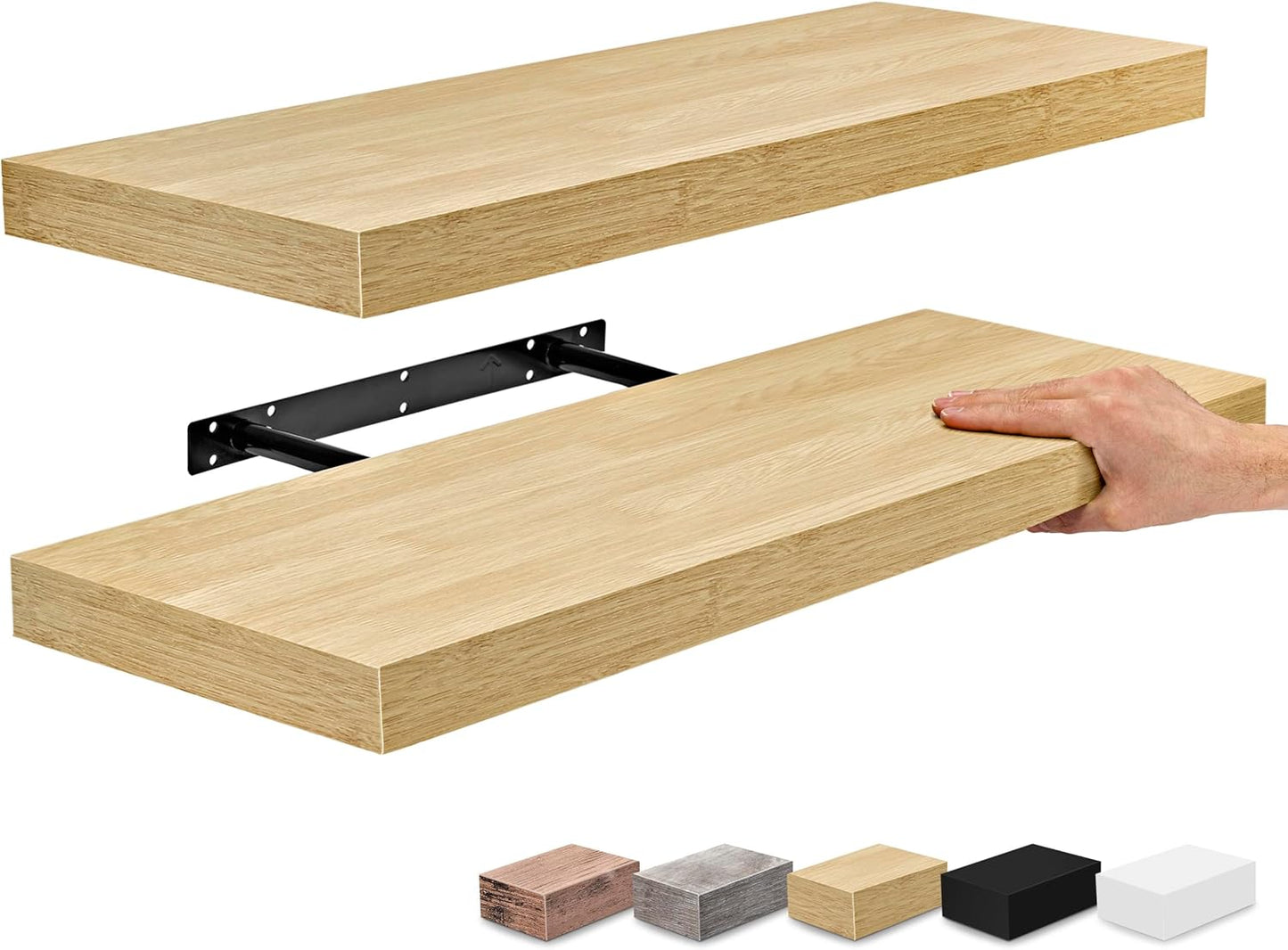 24 Inch Floating Shelves for Wall - Stylish Home Decor Solution