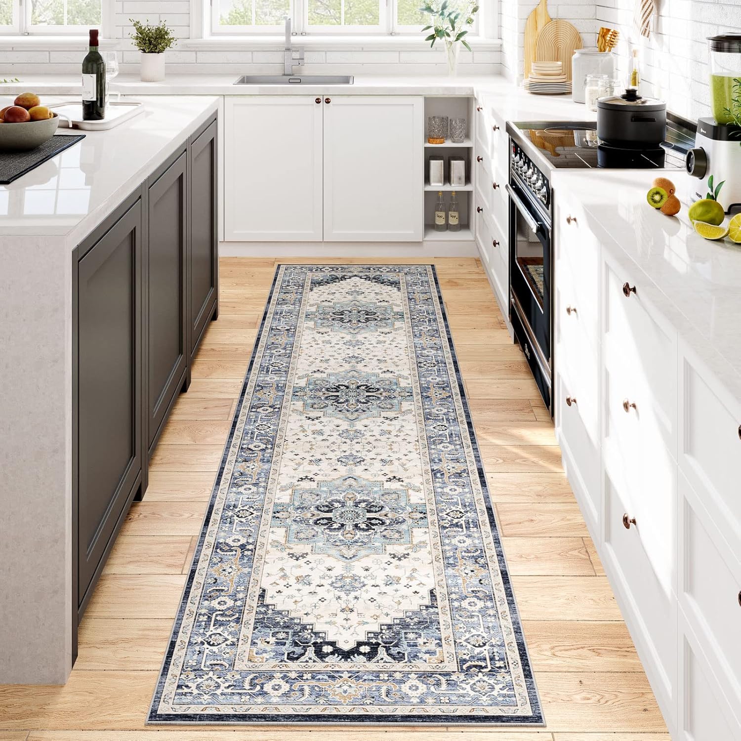 Dripex Runner Rug 2x8 Washable Distressed Hallway Carpet