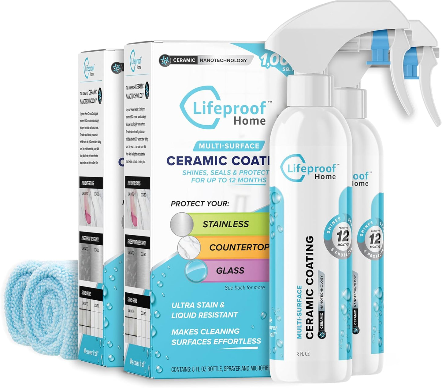 Lifeproof Ceramic Coating Spray Kit for Kitchen & Bath Surfaces