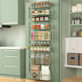 Moforoco Sage Green Over The Door Pantry Organizer - Extra Large
