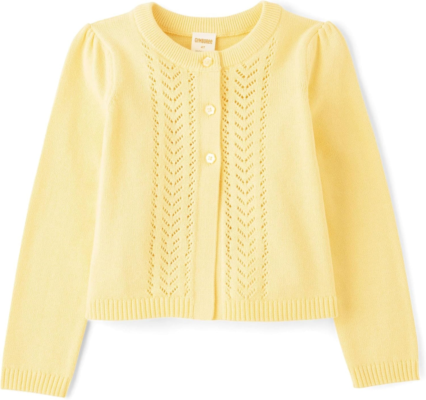Gymboree Girls Long Sleeve Button Front Cardigan for Toddlers
