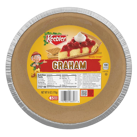 Keebler Ready Crust Graham Cracker Pie Crusts for Baking