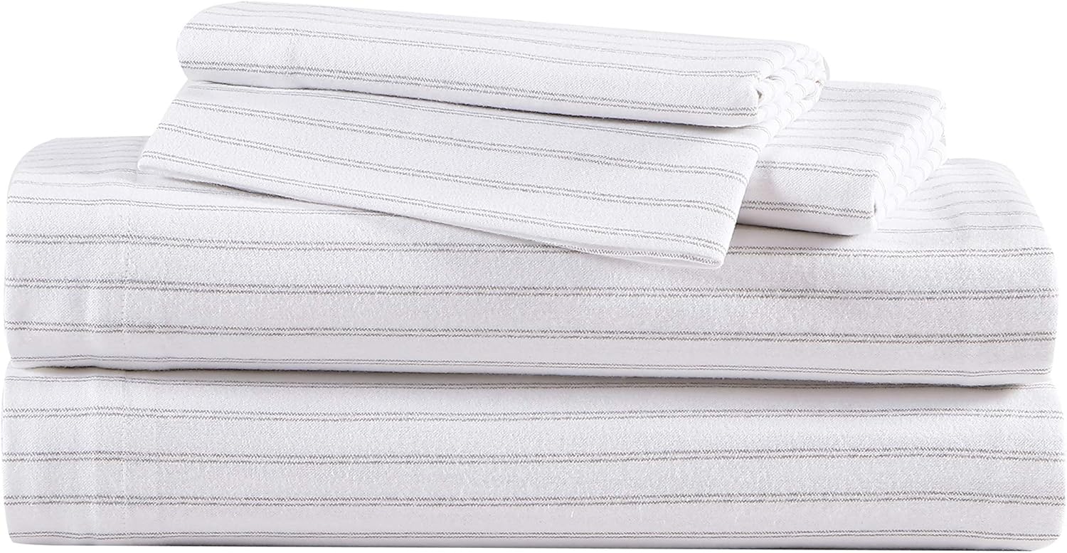 Eddie Bauer Full Cotton Flannel Bedding Set for Cozy Comfort