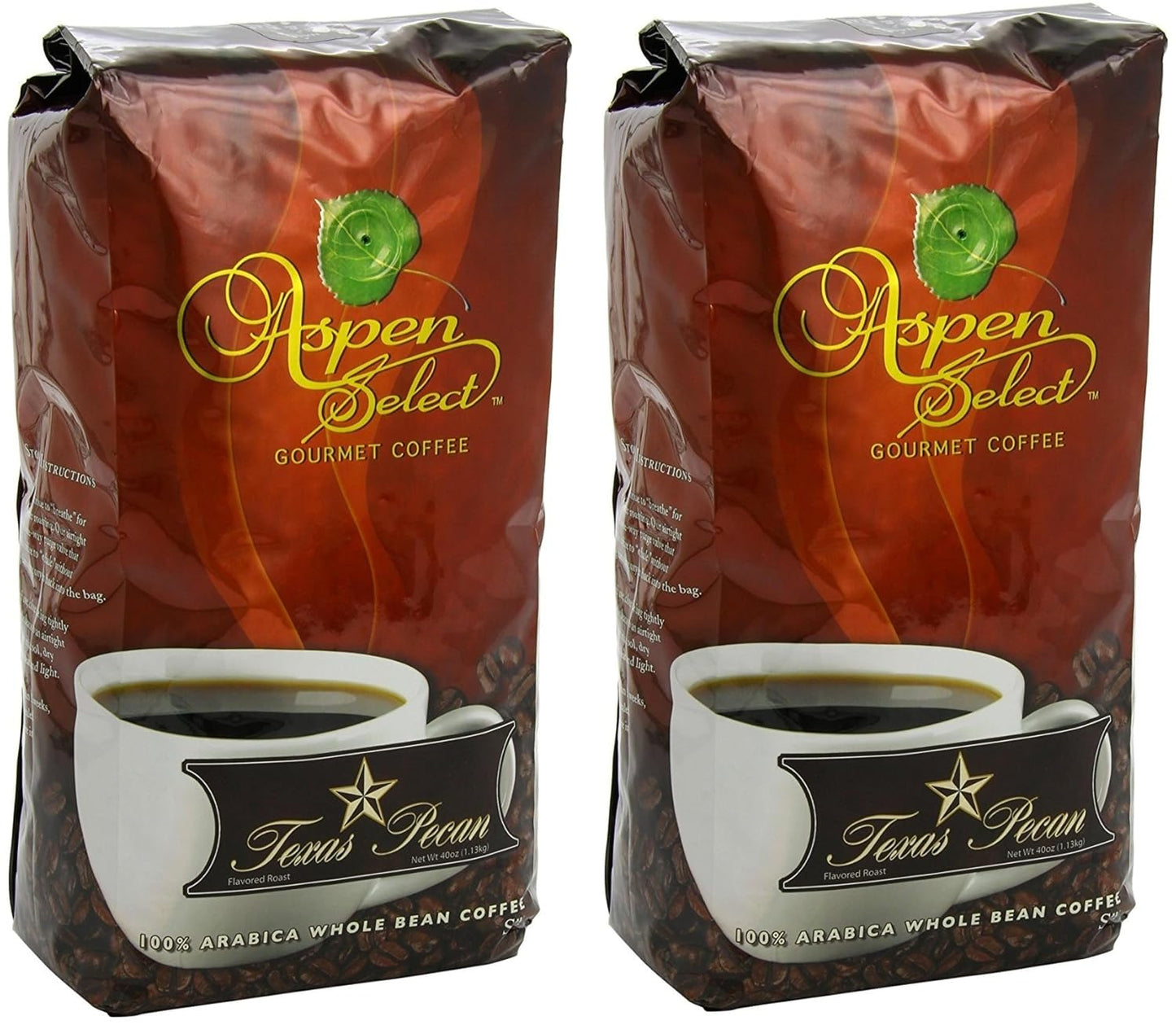 Texas Pecan Coffee Duo - 5 Lb Whole Beans