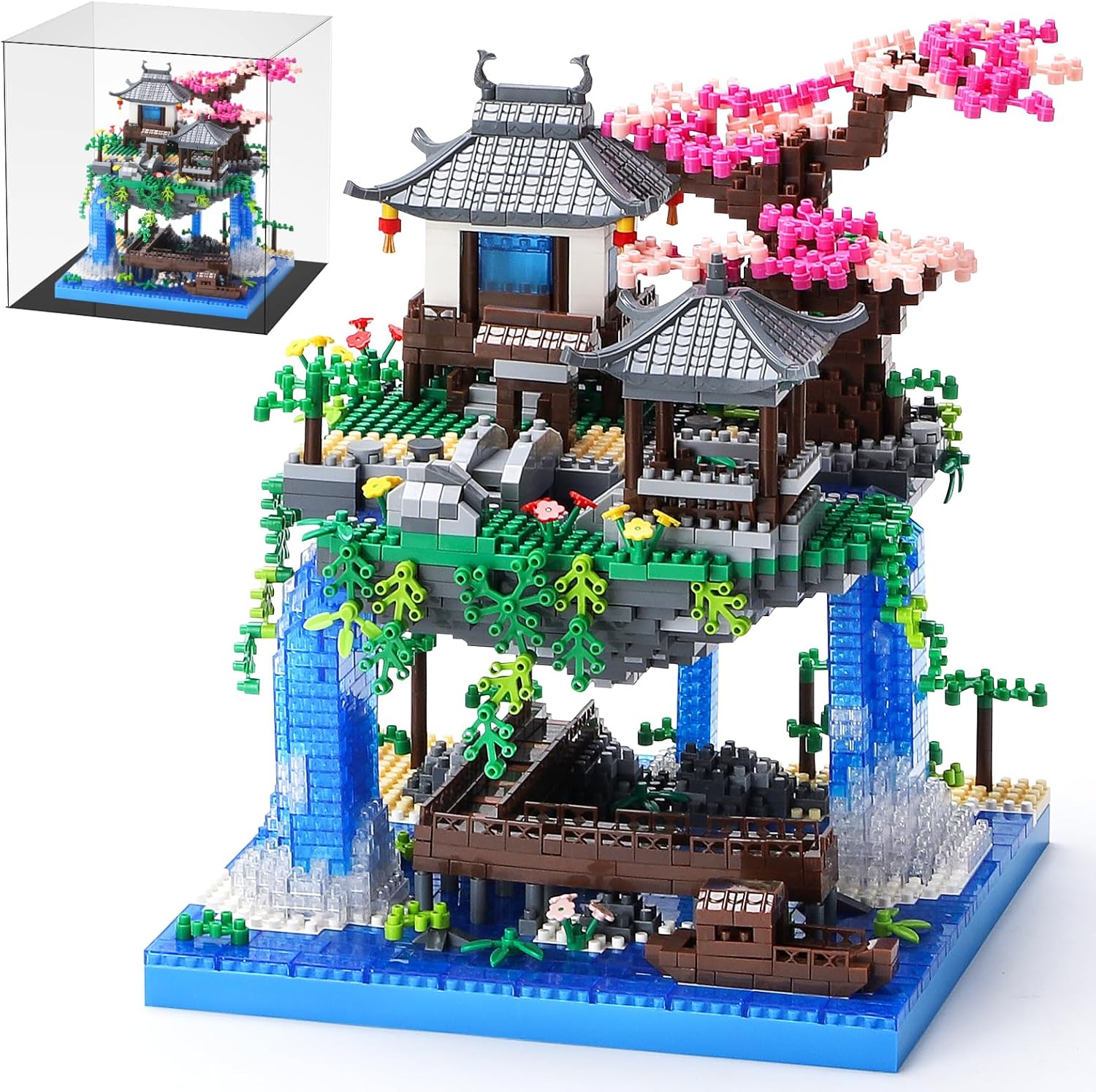 Cherry Blossom Bonsai Tree Building Block Set for All Ages