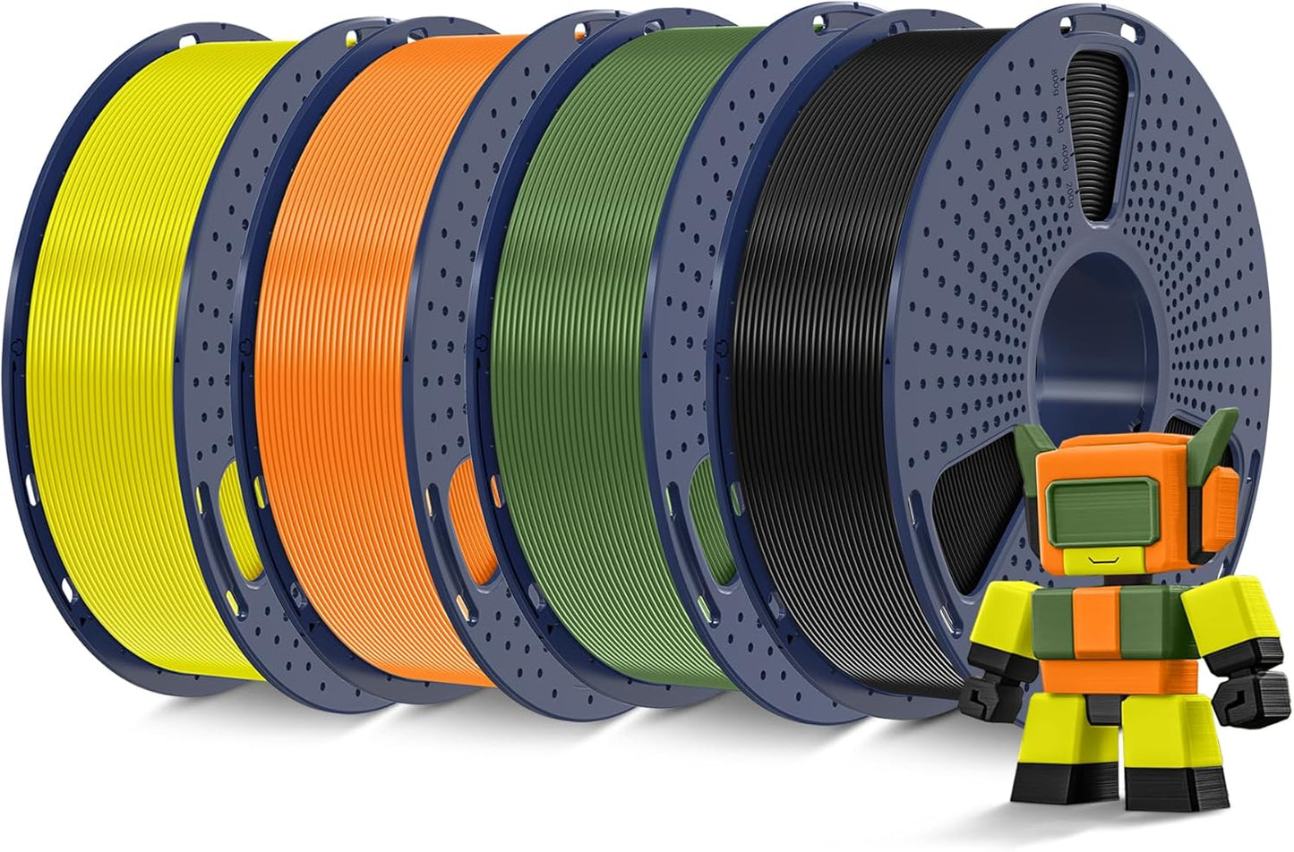 High Speed PLA Filament 1.75mm for 3D Printing - 4 Colors