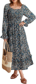Dokotoo Boho Dresses for Women 2025 Casual Floral Maxi Dress
