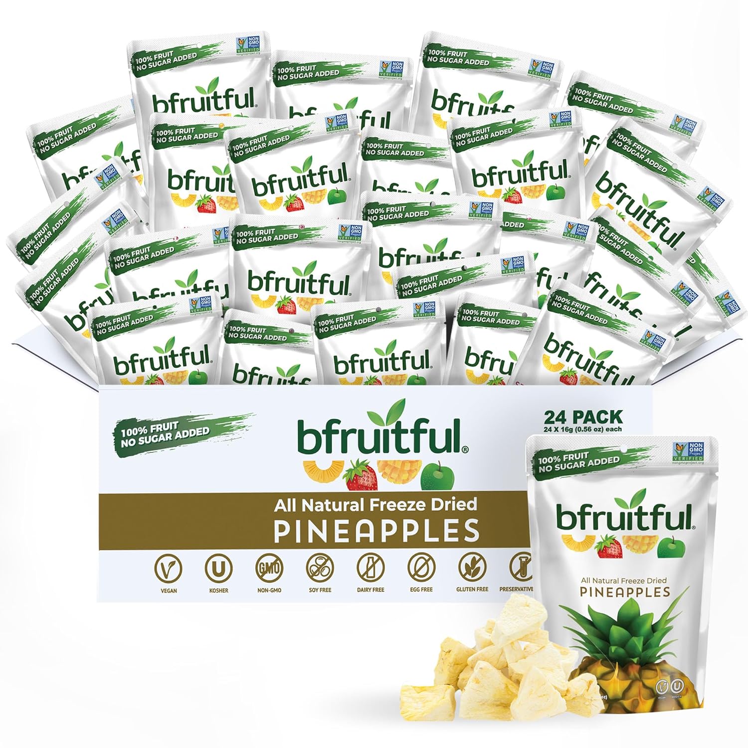 Freeze-Dried Pineapple Snacks for Healthy Eating Anytime